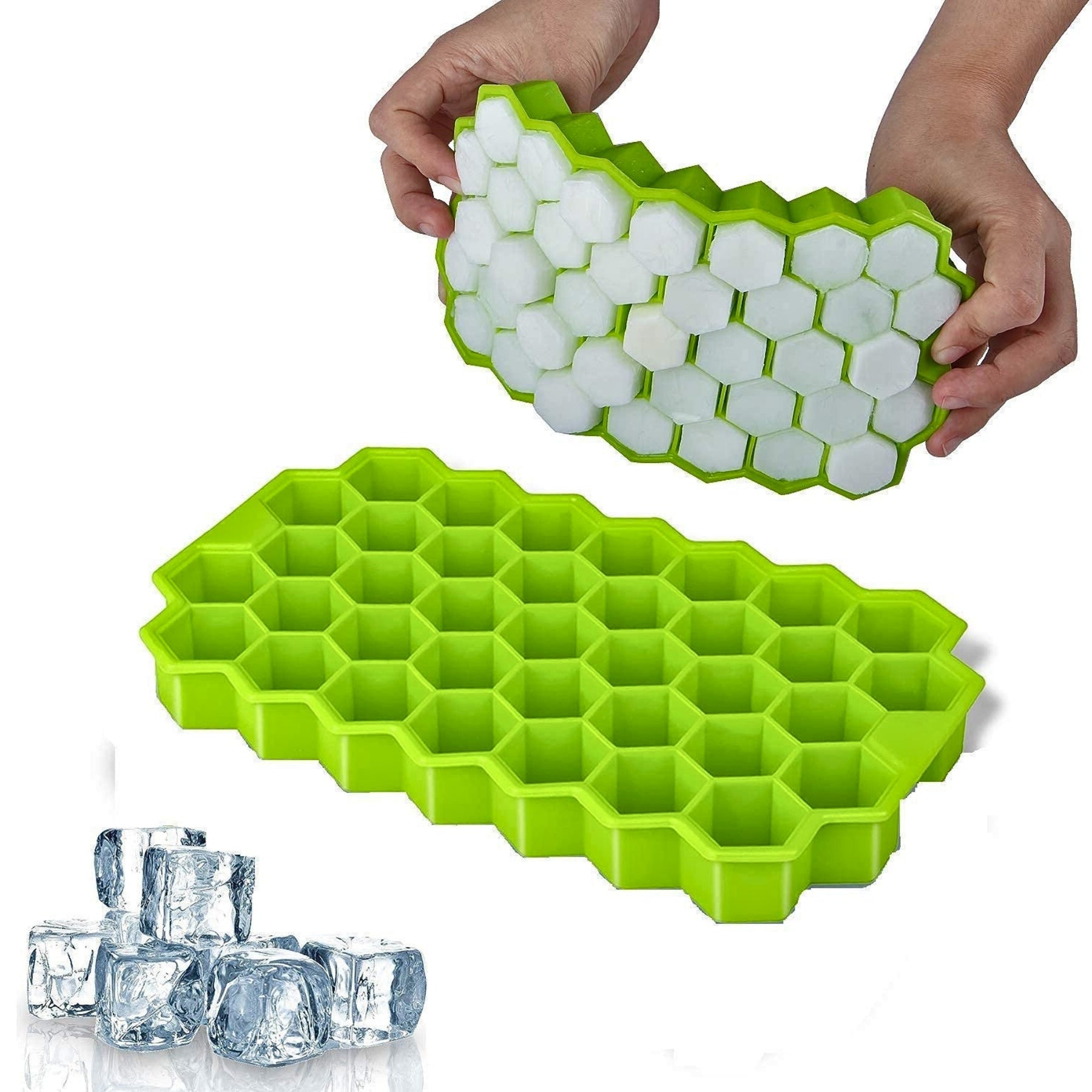 Honey Comb Silicone Ice Cube Tray – Pack of 2