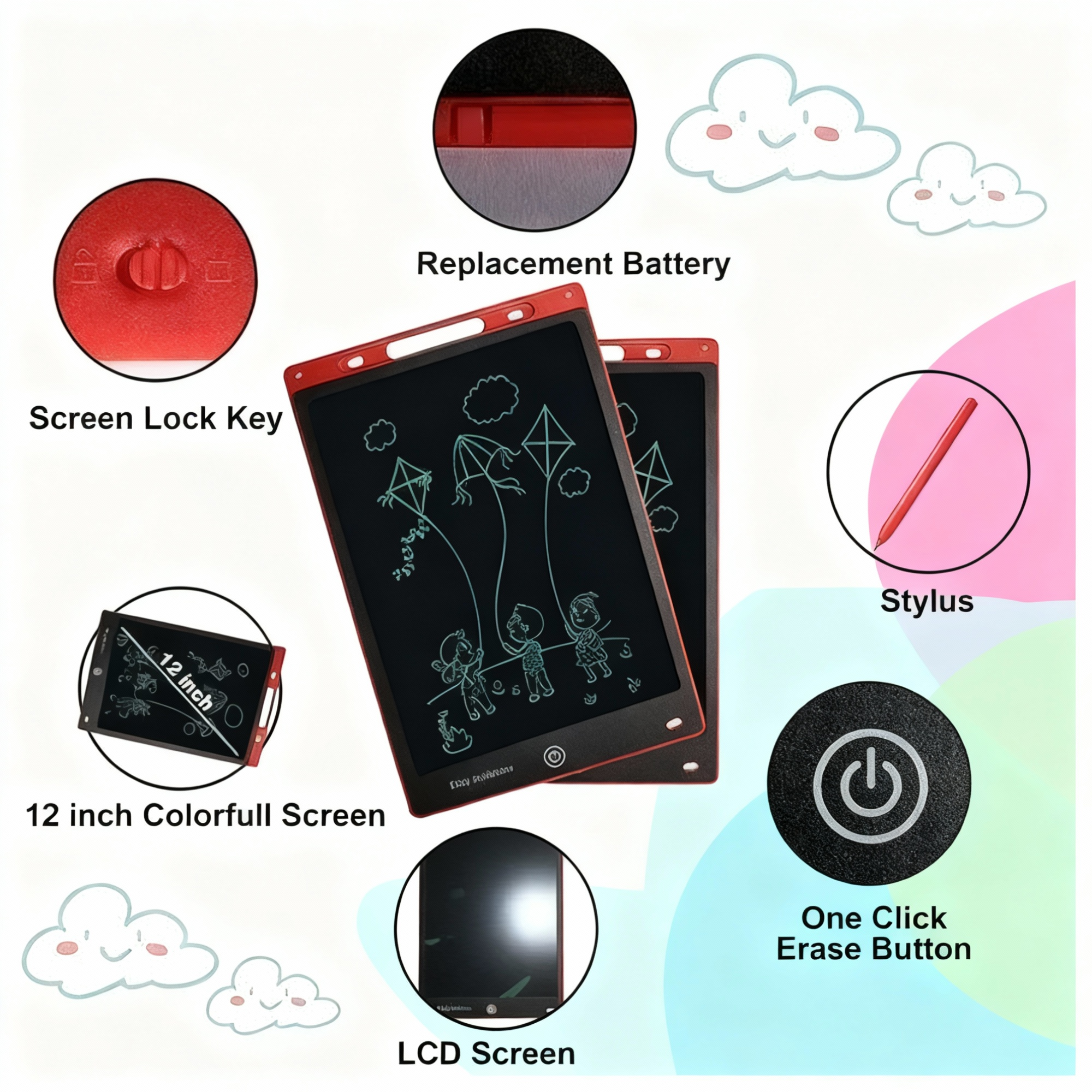 Lcd Writing Pad For Kids 8.5 Inch