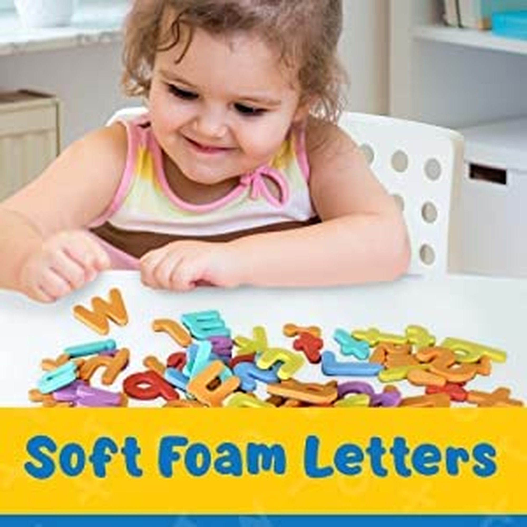 36 Pieces Alphabet & Number Floor Mats for Kids, Puzzle Foam Mat for Children Above 2 Years