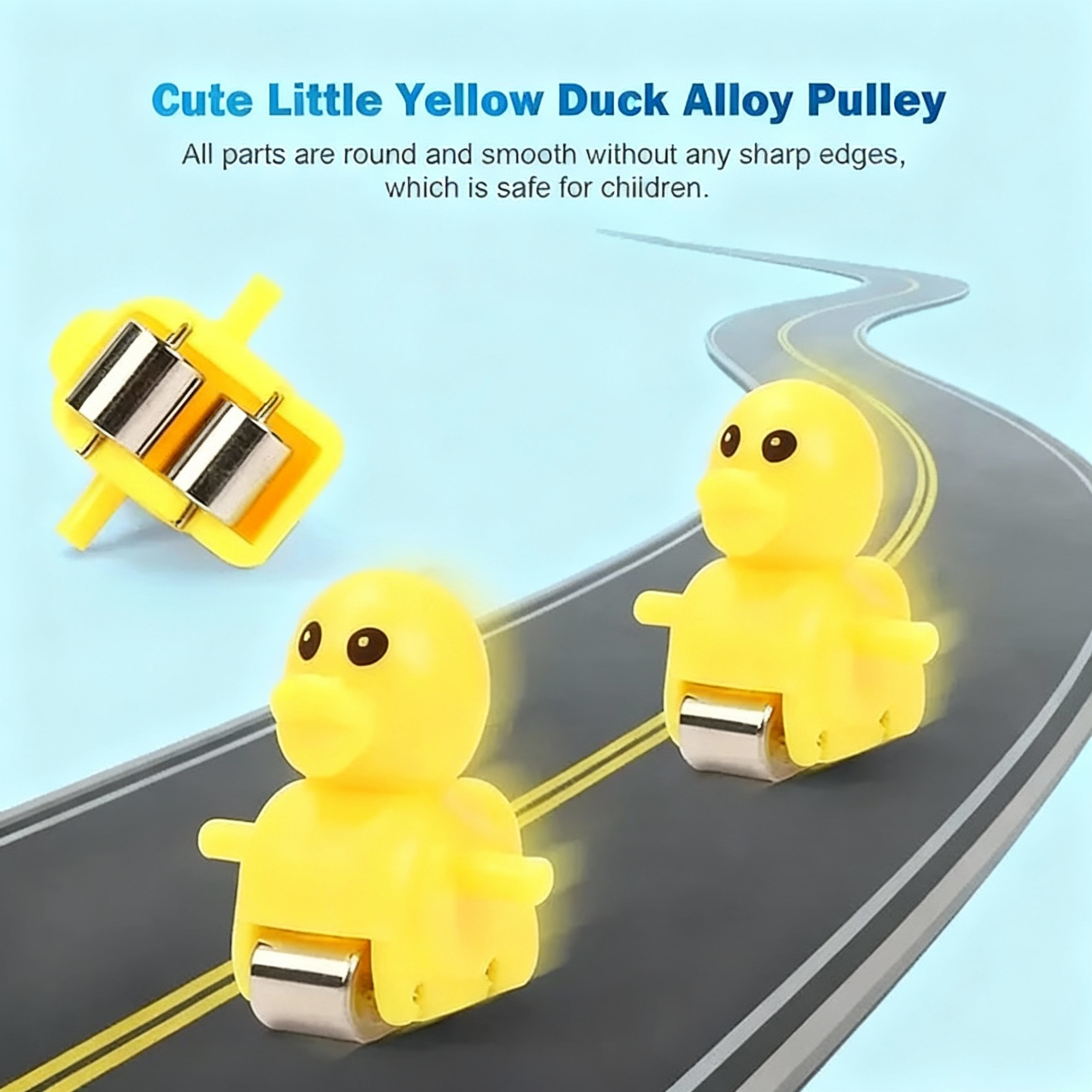 Ducks Slide Toys for Kids - Ducks Chasing Race Slide Game Set - Small Ducks Stair Climbing Toys for Kids, Escalator Toy with Lights and Music - 3 Duck Included (Ducks Slide)