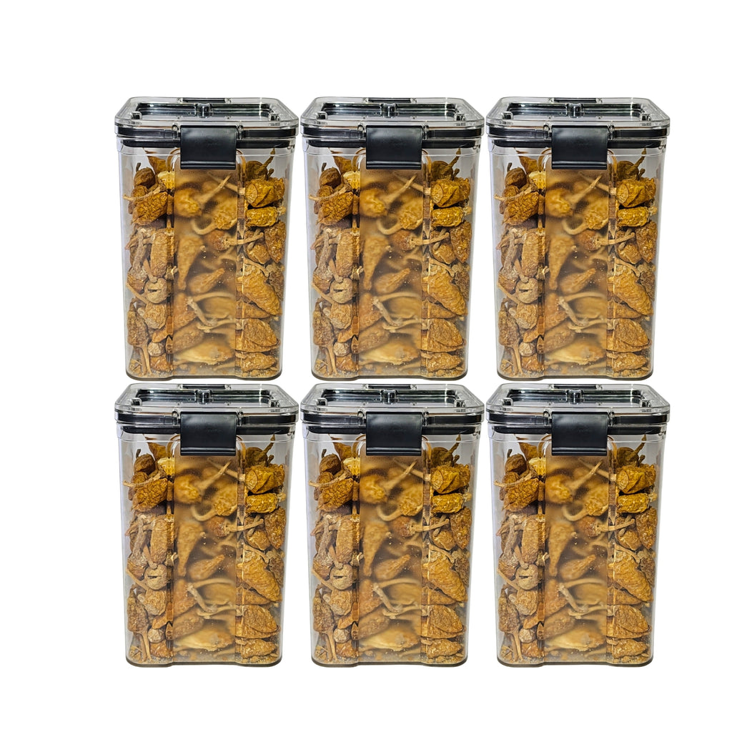 Lock And  Unlock Air Tight Kitchen Containers 1100 Ml [ Pack Of 6]