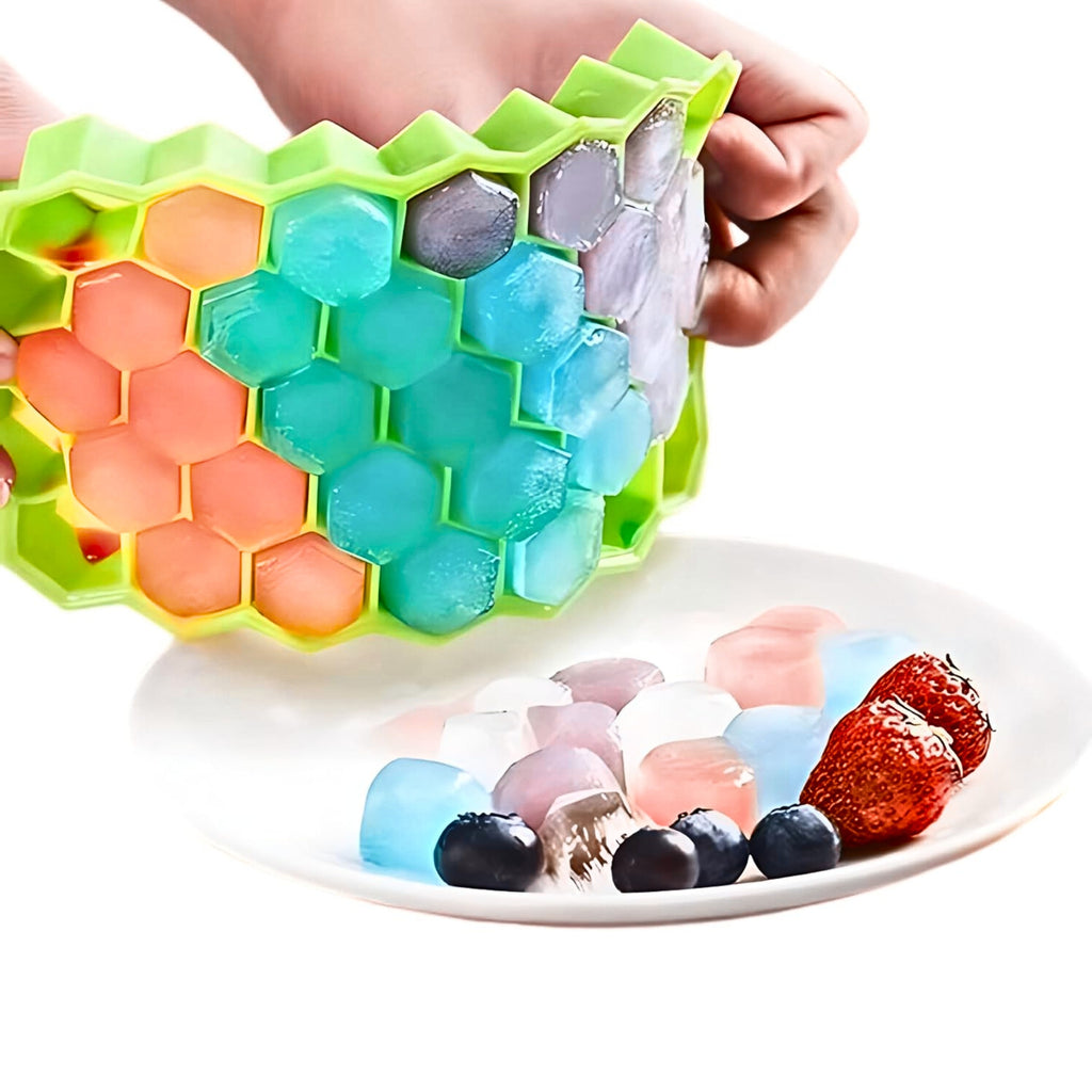 Honey Comb Silicone Ice Cube Tray – Pack of 2