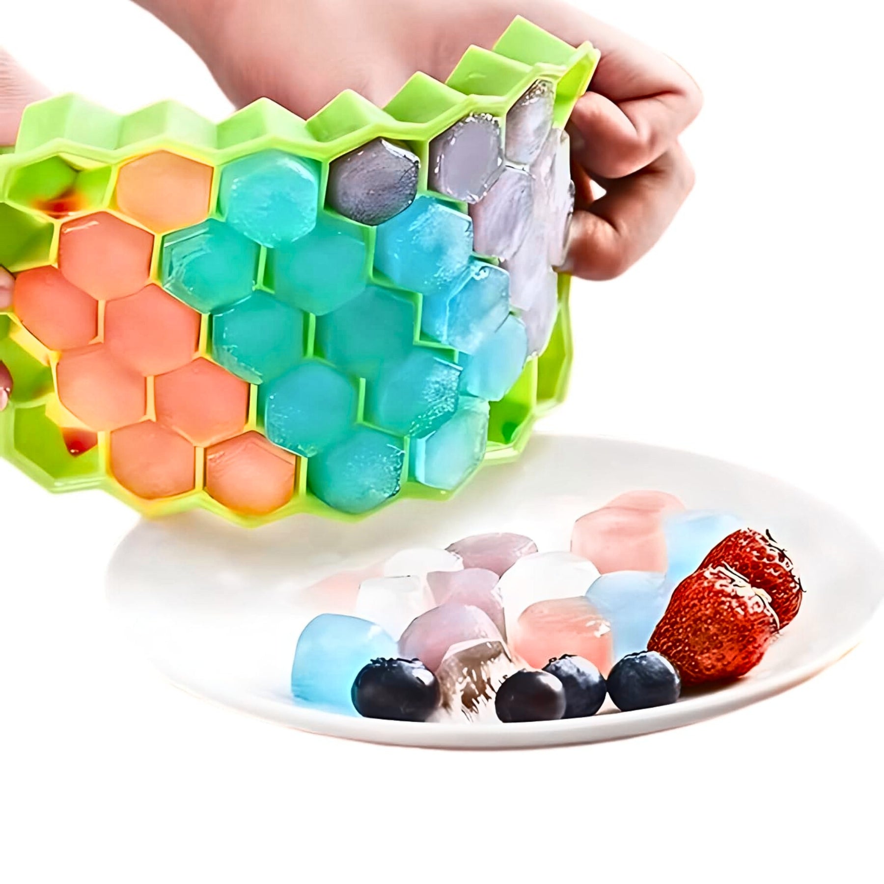 Honey Comb Silicone Ice Cube Tray – Pack of 2