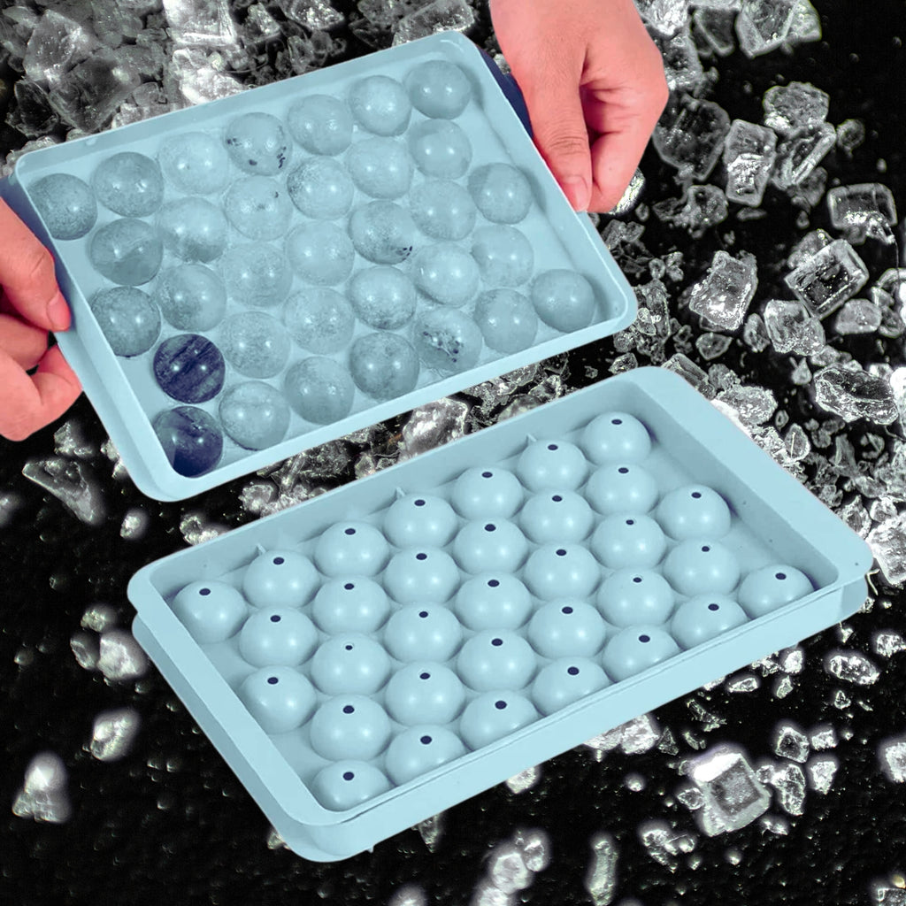 Round Ball Ice Cube Tray Pack Of 2 For Create Perfectly Round Ice Balls