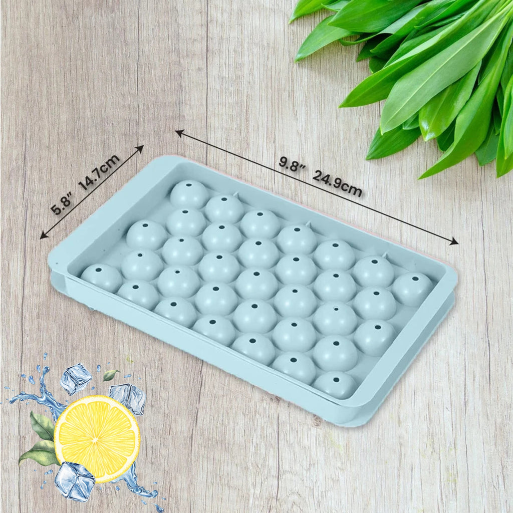Round Ball Ice Cube Tray Pack Of 2 For Create Perfectly Round Ice Balls