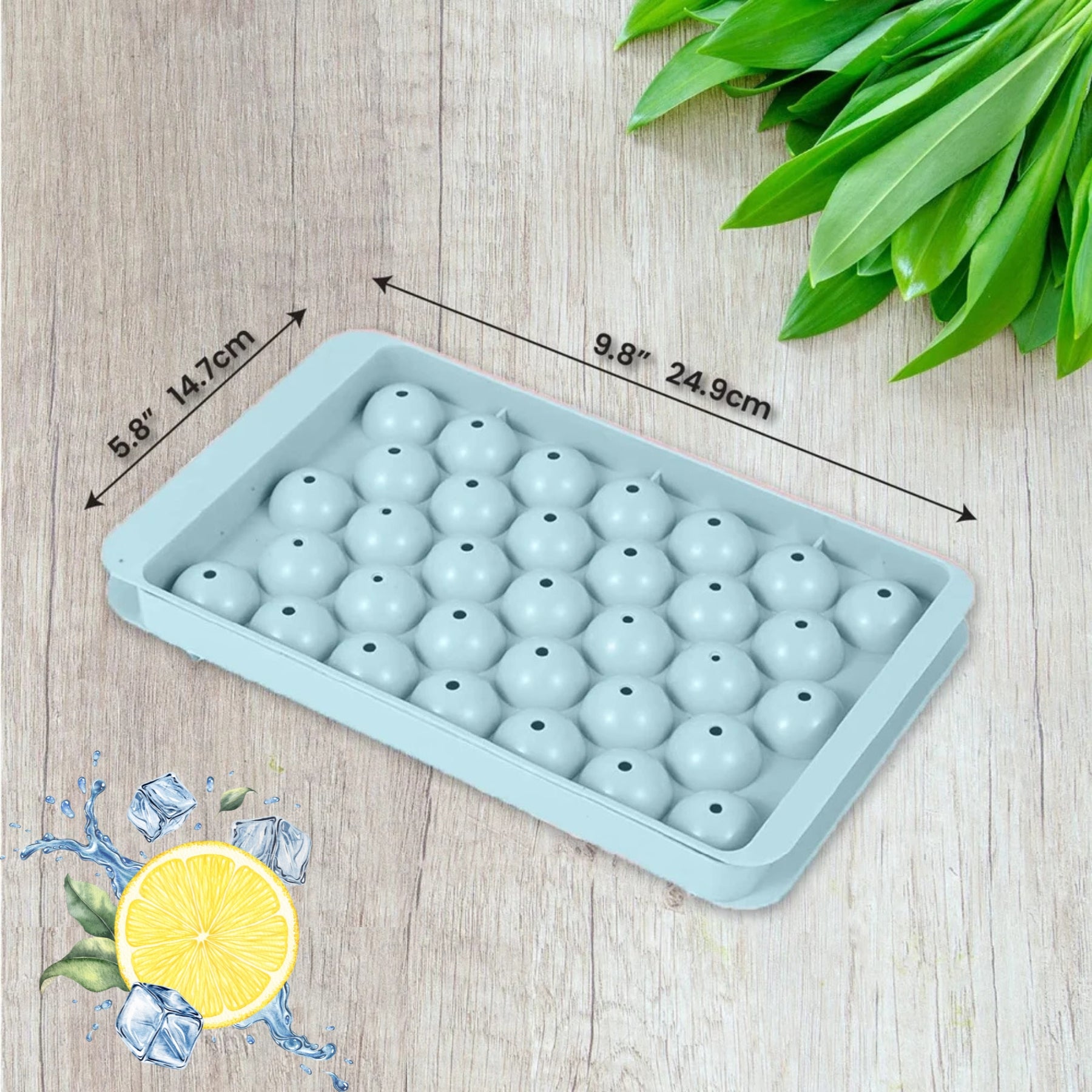 Round Ball Ice Cube Tray Pack Of 2 For Create Perfectly Round Ice Balls