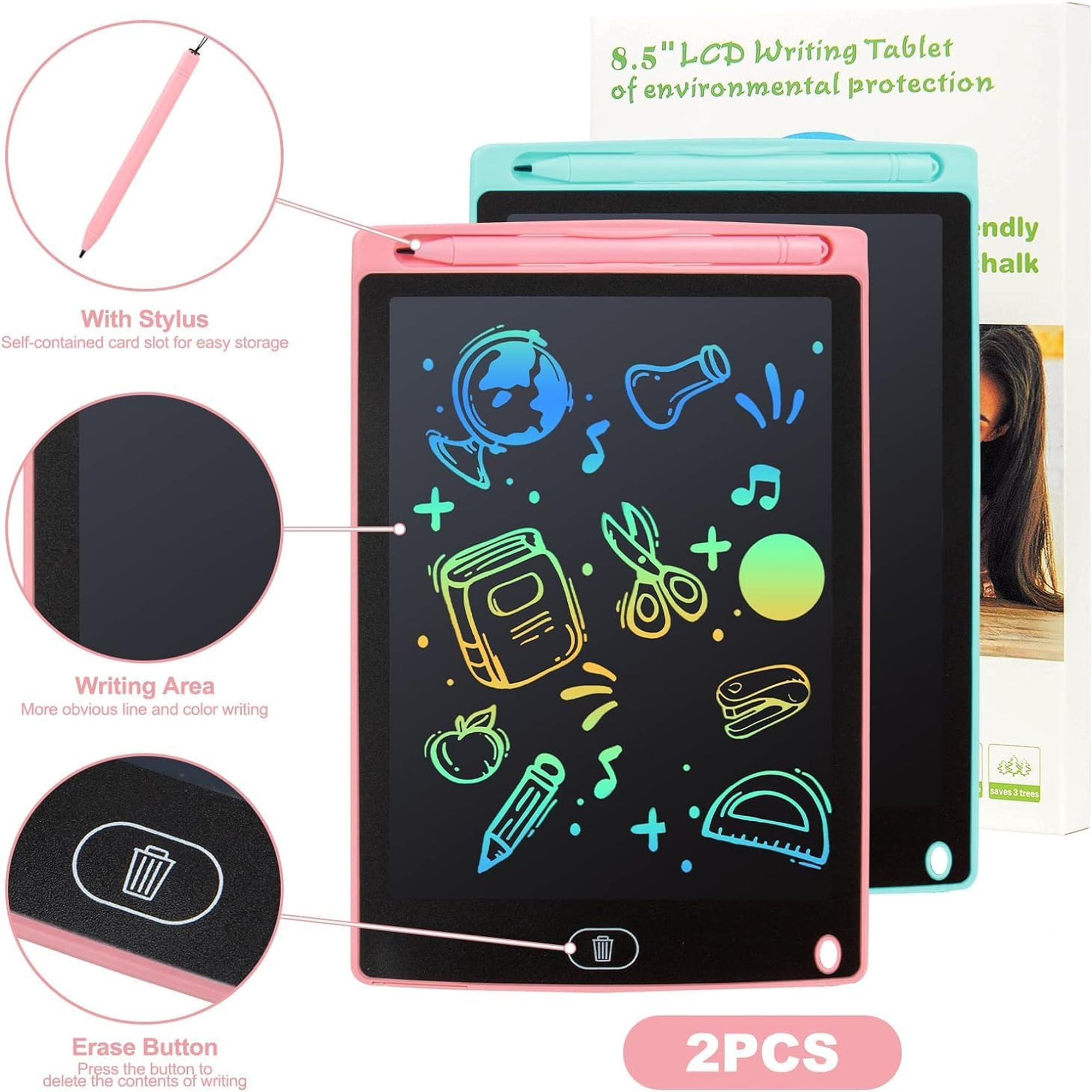 Lcd Writing Pad For Kids 8.5 Inch