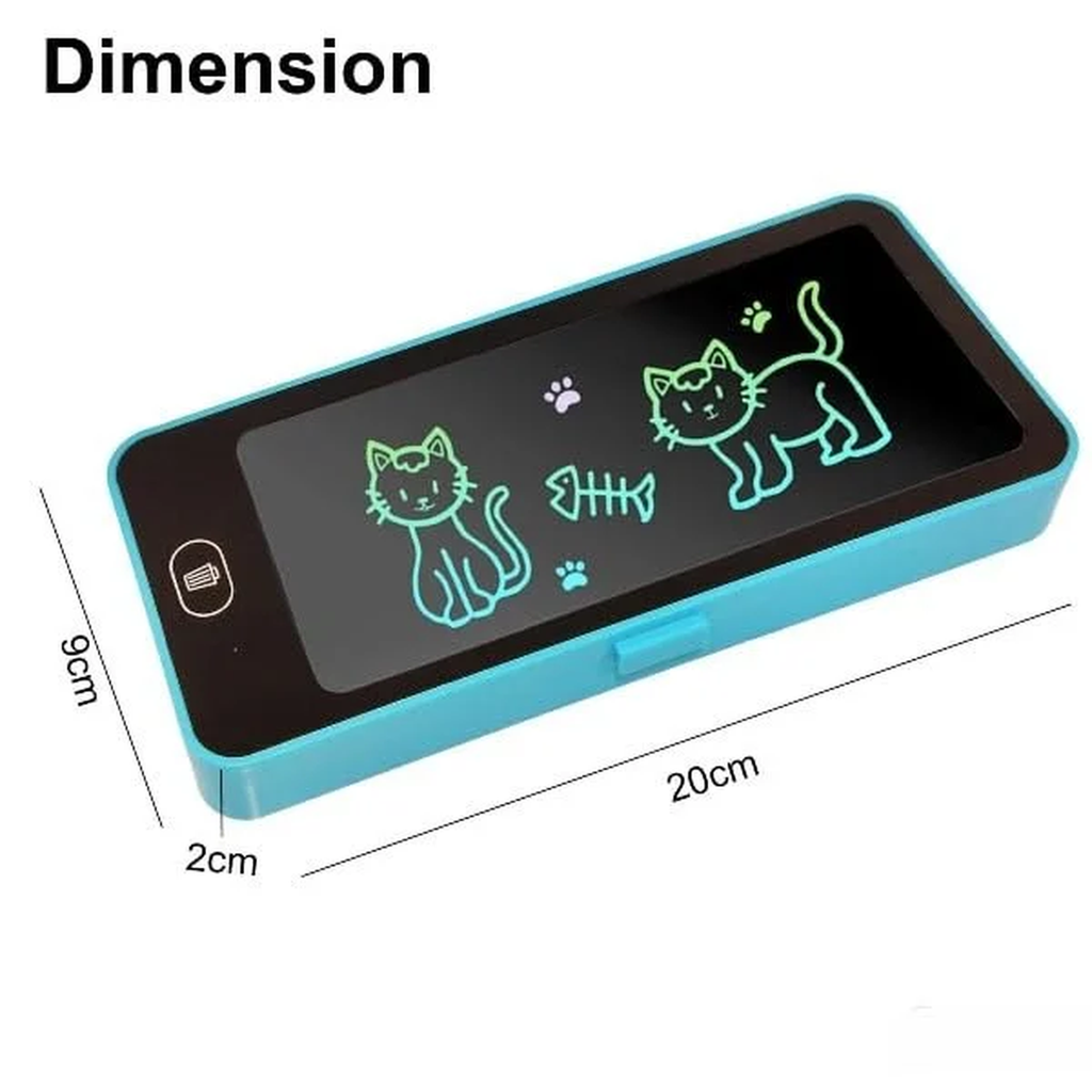 Kids Learning LCD Writing Pad with Pencil Storage Box