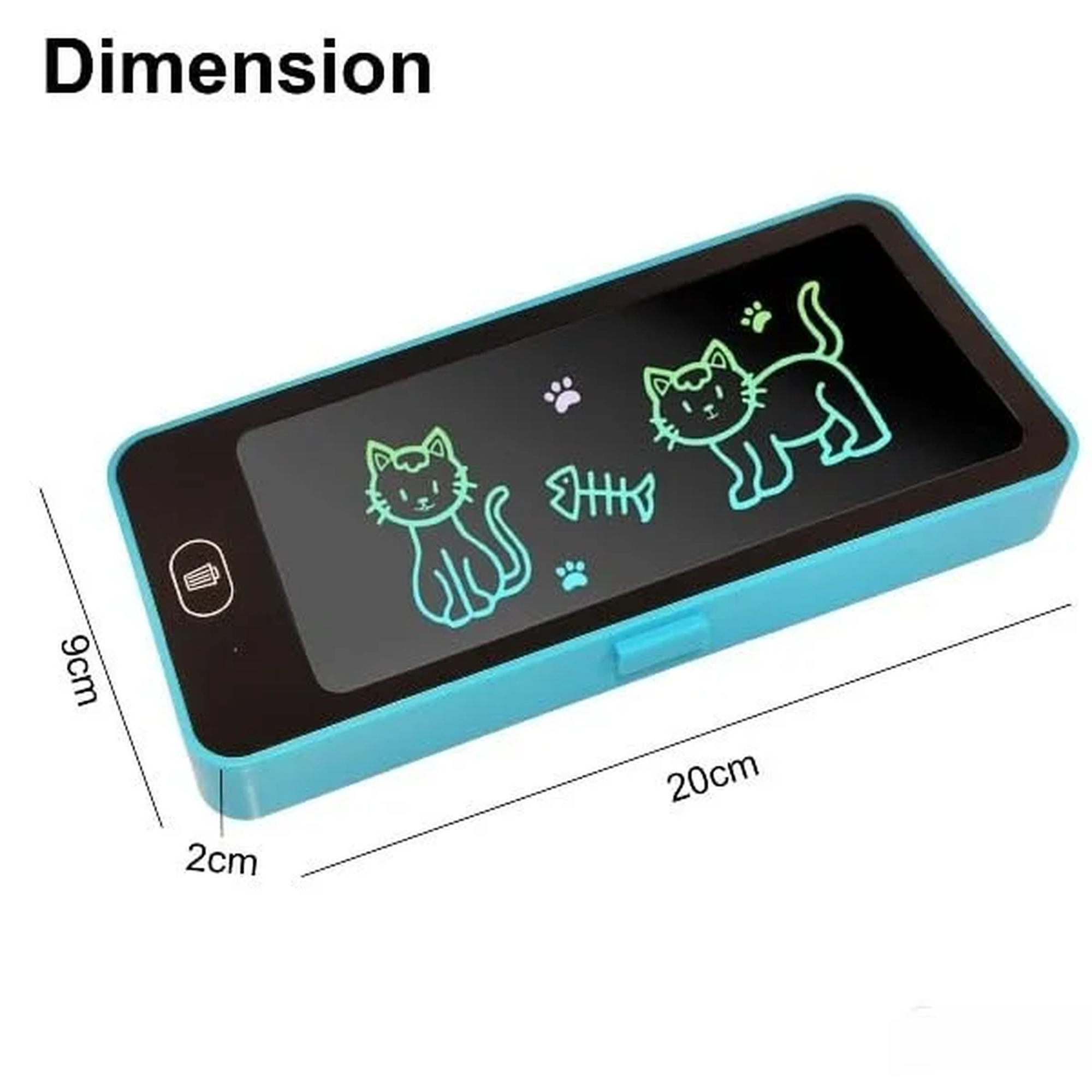 Kids Learning LCD Writing Pad with Pencil Storage Box