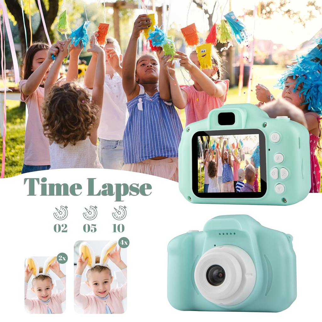 Pink Digital Camera for Kids | 2"LCD Screen | Rechargeable Toy | Photo & Video