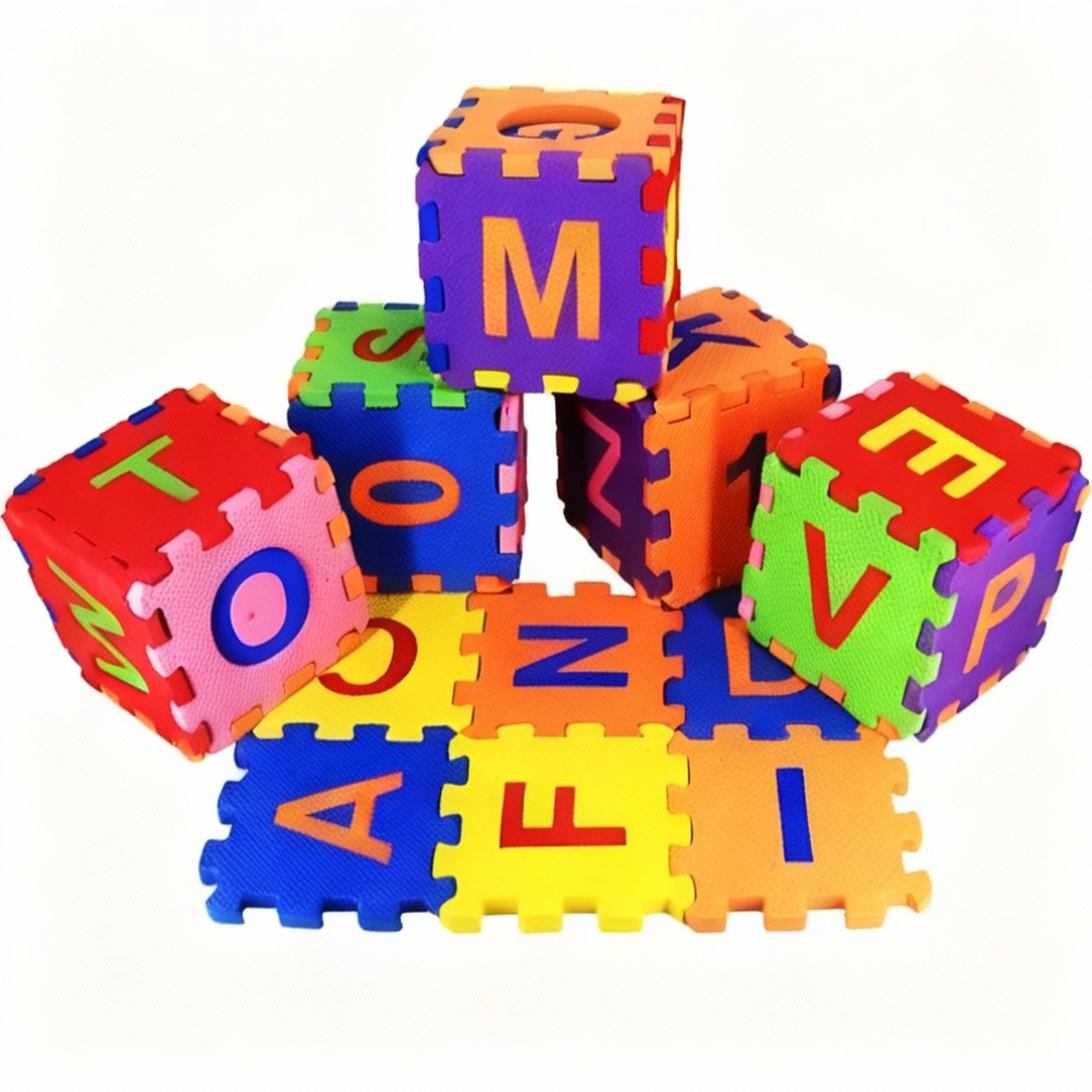 36 Pieces Alphabet & Number Floor Mats for Kids, Puzzle Foam Mat for Children Above 2 Years